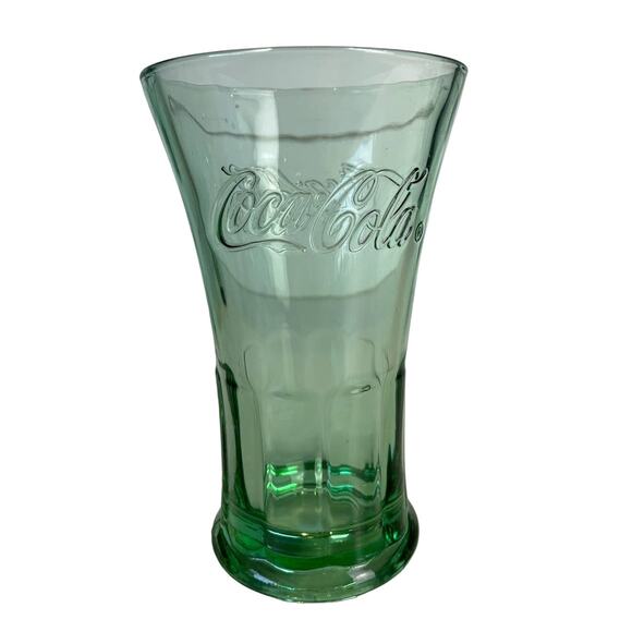 VTG Lot Of Coca Cola Classic Coke Glasses In Georgia Green 4-Piece 17.2oz/510 ml - Picture 2 of 8